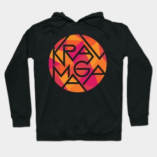 Krav Maga Sharp Colorful Letters Hoodie